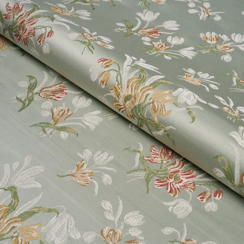 Tissu Spitalfields Bouquet, Bleu