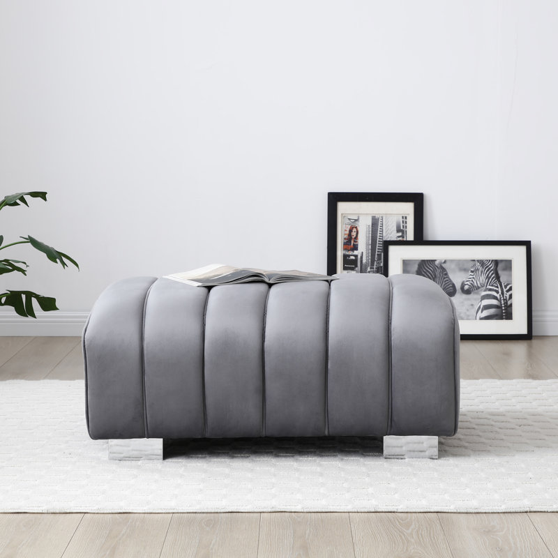 Repose-pieds Makenna, Gris