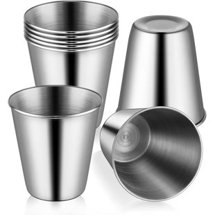 8 verres à liqueur en acier inoxydable, 8 verres à liqueur de 2,36 onces