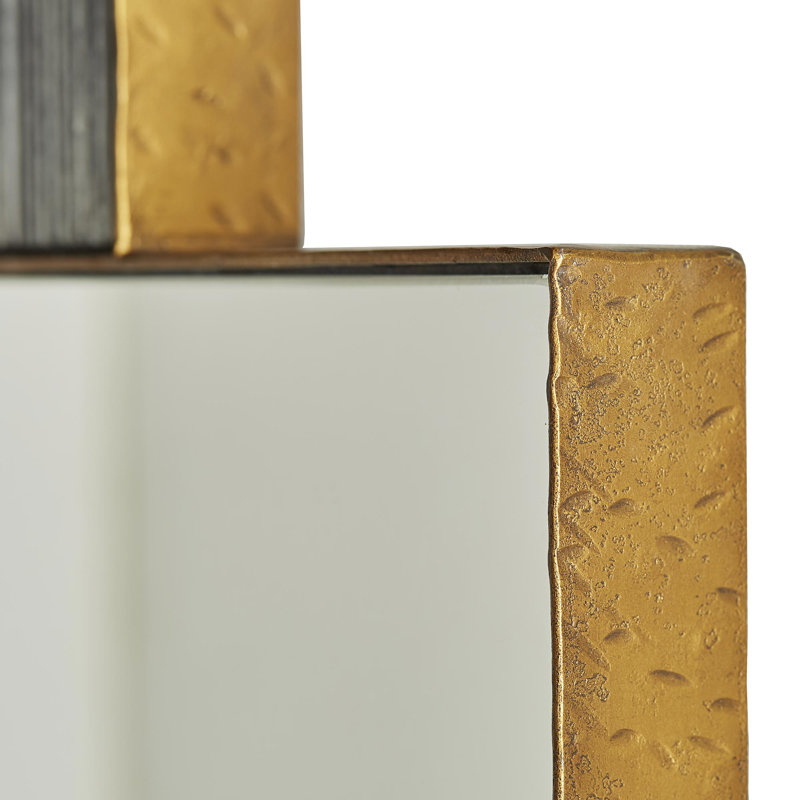 Lianna Half-circle Marble Wall Mirror