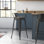 Tabouret de bar en bois massif 30 po Christie