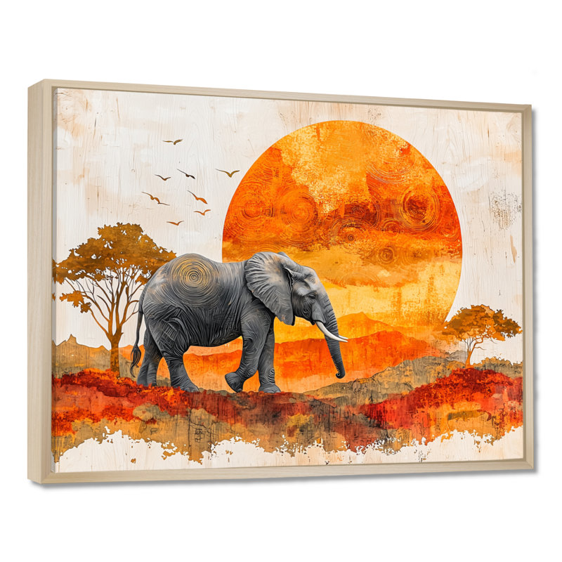 Haglund - Animals Wall Art, Impression encadrée flottante, Crème, crème, H 24 po x l 32 po