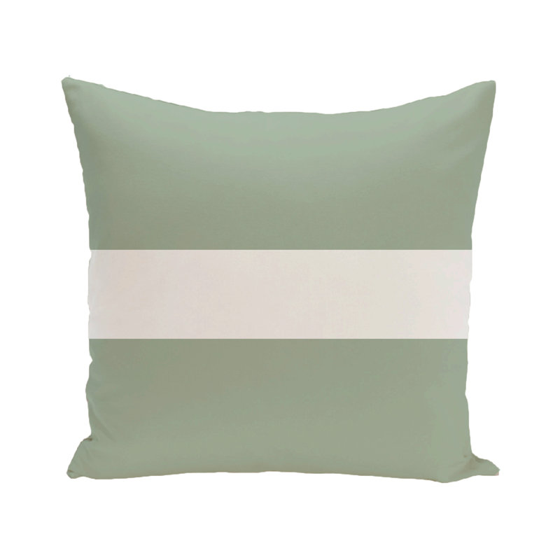 Outdoor Reversible Throw Pillow, 20" x 20", Pale Celery