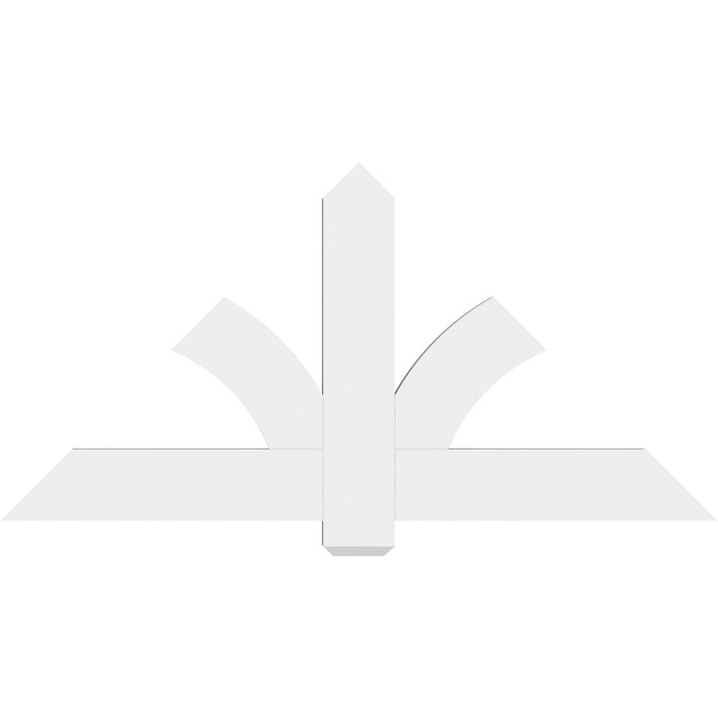 Support pour pignon en PVC Redmond, H 30 po x l 60 po (pas: 12/12), P 2 po x F 6 po