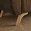 Banc de rangement rembourré en velours côtelé de 57 po