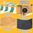 Outsunny 41.75'' x 47.75'' Solid Wood Square Sandbox-92914326