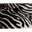 Zebra Black And White Print Area Rug-1680807897