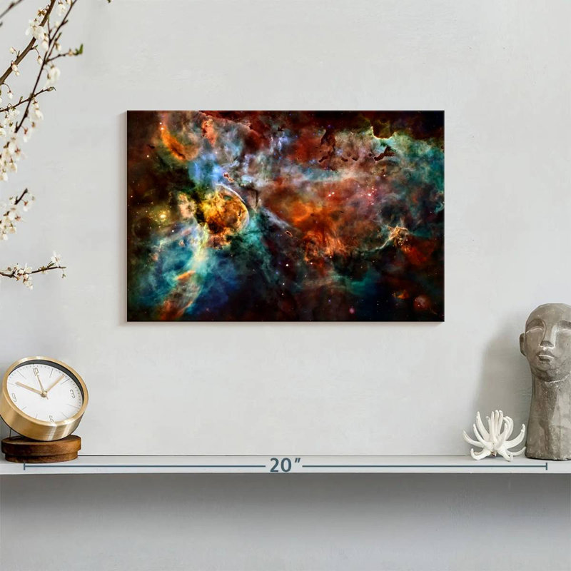 Oberle Colorful Nebula Stardust, 8" H x 12" W