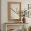 Miroir décoratif en rotin