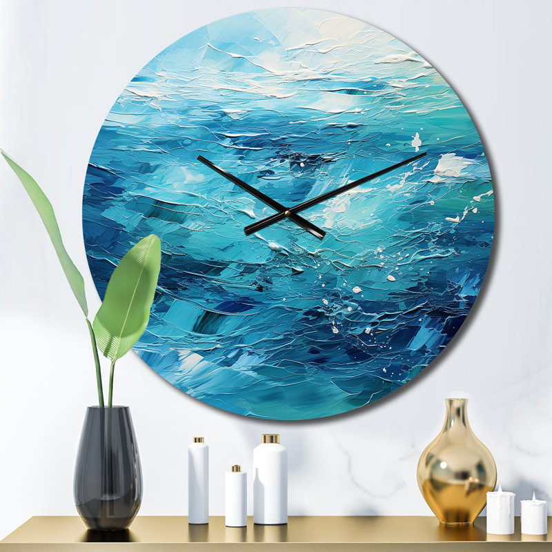 Coito - Abstract Landscape Wall Clock, Small