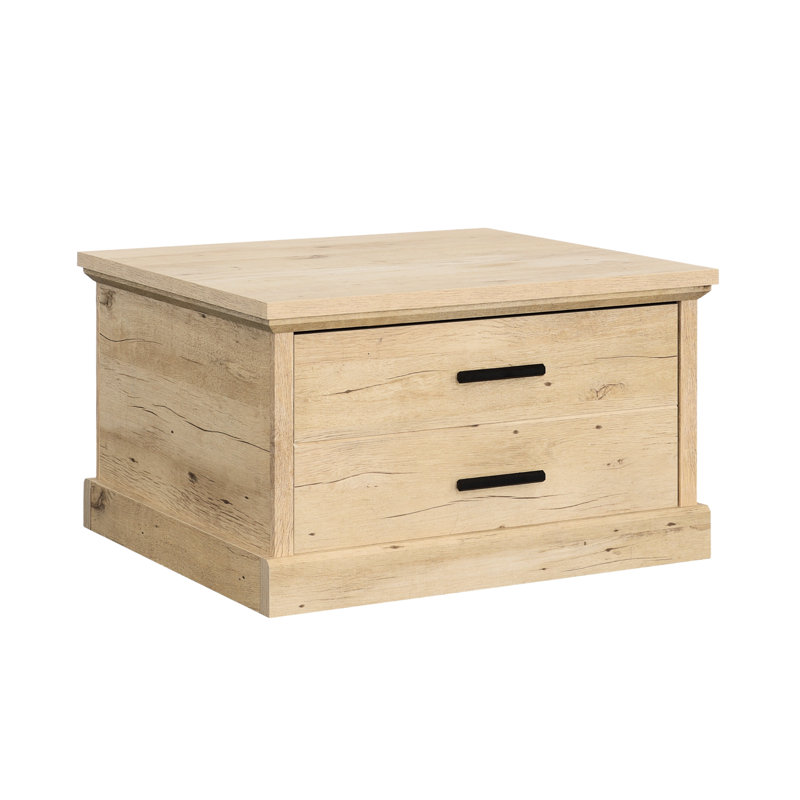 Table basse brune avec tiroir spacieux et tablette ouverte décorative, idéale pour diverses pièces, structure, assemblage rapide avec coulisse pleine extension simple à assembler