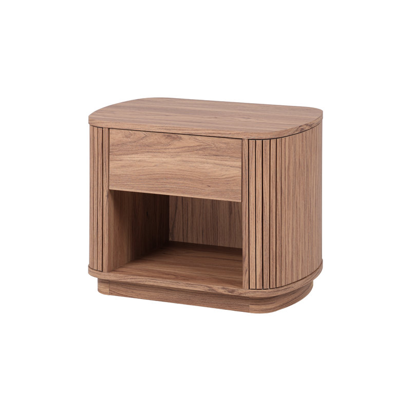 Clawson 2-Piece Nightstand / Side Table Set, Terra Oak