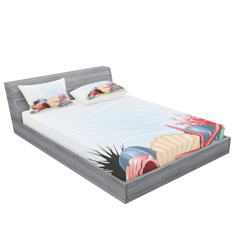 Microfiber Sheet Set, Queen Sheet Set with Fitted Sheet