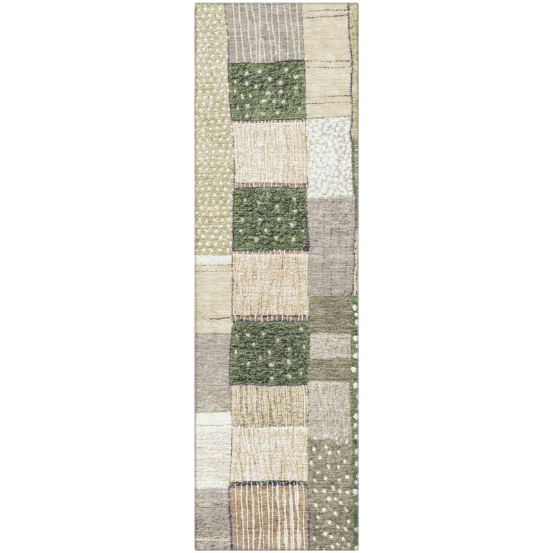 Premium Machine Washable Millbrook AMF1960 Geometric Rug, Runner 2'3" x 7'6"