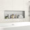 L 36 po x H 12 po Rectangle rectangulaire sans carrelage encastré Niche de douche encastré 304 en acier inoxydable pour salle de bain / cuisine / salon / rangement