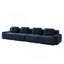 Canapé modulaire moderne en forme de U avec tissu en velours côtelé, assise profonde et repose-pieds mobile-1513370468