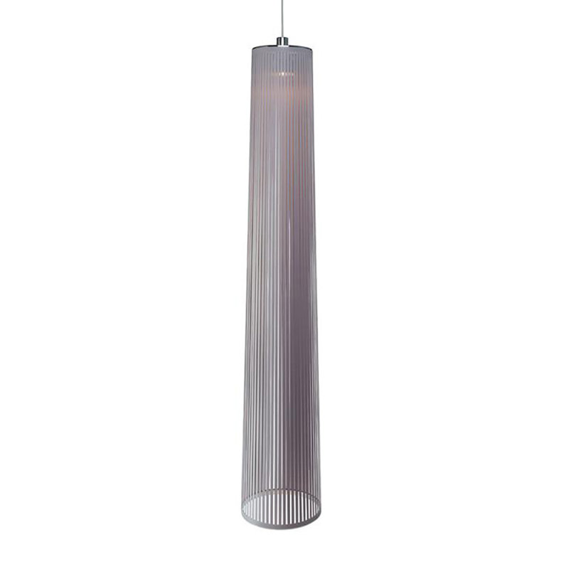 Luminaire suspendu Solis, H 72 po x l 13 po x P 13 po, Argent