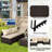 6 Pieces Patio Furniture Set Daybed with Retractable Canopy and Adjustable Backrest-1560247837