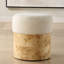 Swirls Round Cube Ottoman