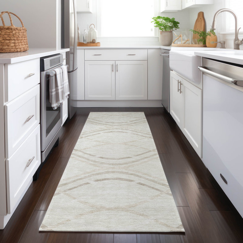 Lamanna Washable Abstract Indoor / Outdoor Rug, Runner 2'3" x 7'6"