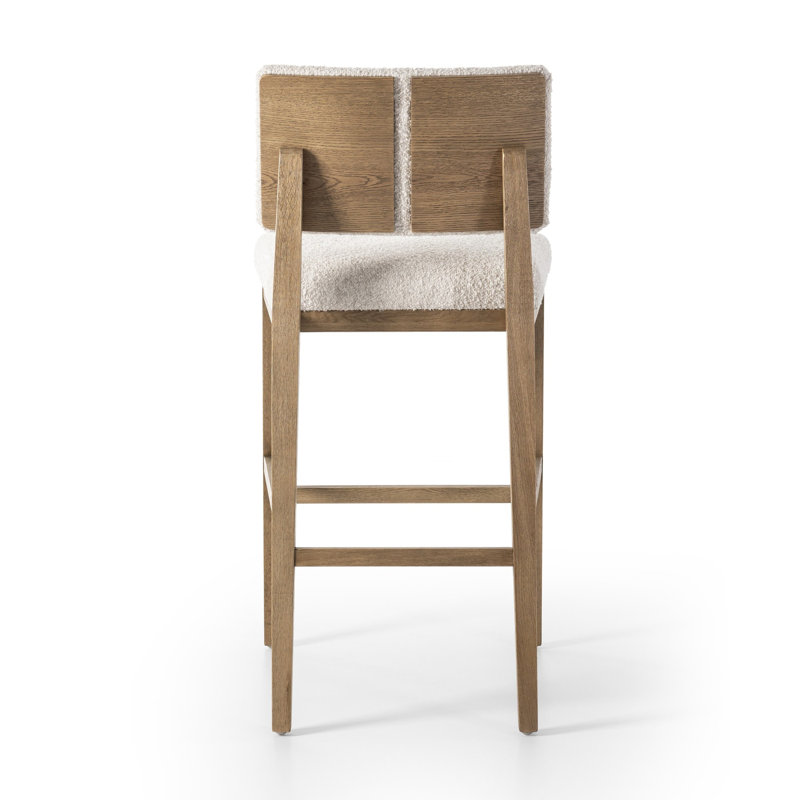 Carlo Stool-Somerton Ash-Counter & Bar, Bar Stool (31.25" Seat Height), White