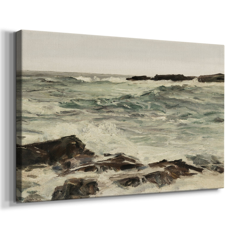Impression nautique rétro-CLXVII, H 19 po x l 28 po x P 1,5 po, Toile tendue