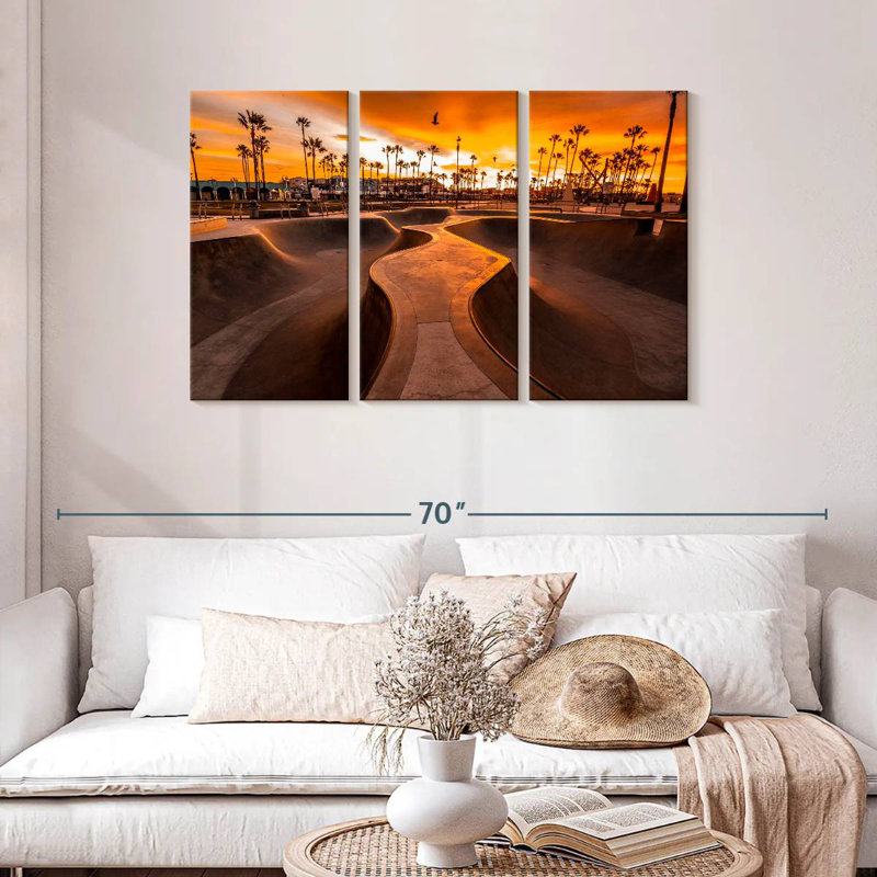 Sireci Sunset Skate Park, 28" H x 45" W