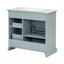 Meuble-lavabo 36 po avec lavabo, lavabo en céramique, 2 tiroirs basculants, charnières de porte à fermeture en douceur, gris