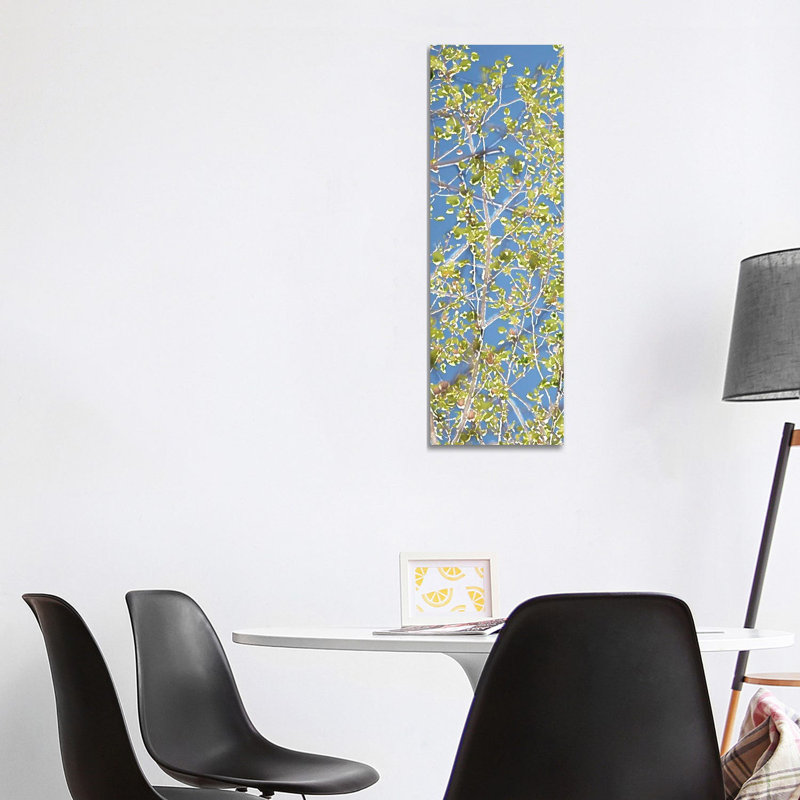 Spring Poplars I 1 Piece Wrapped Canvas Panoramic Wall Art, 121.92 cm H x 40.64 cm W x 1.91 cm D