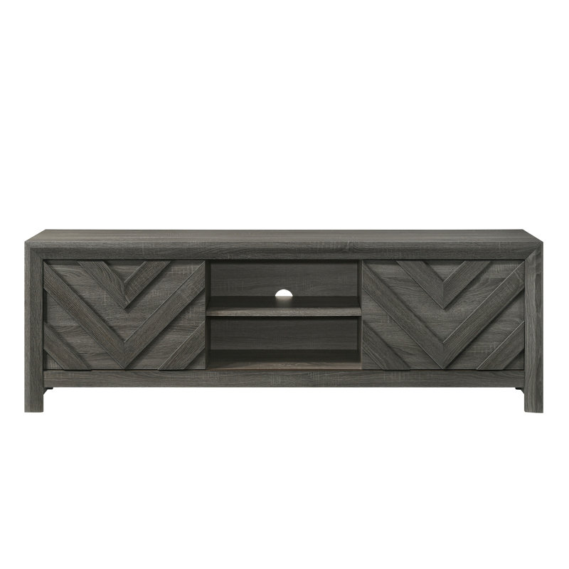 Meuble télé 1 pièce Rustic Geometric Design Contemporary Traditional Interiors