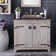 Hana Brushed Nickel Hand Hammered Rectangular Drop-in Bathroom Sink