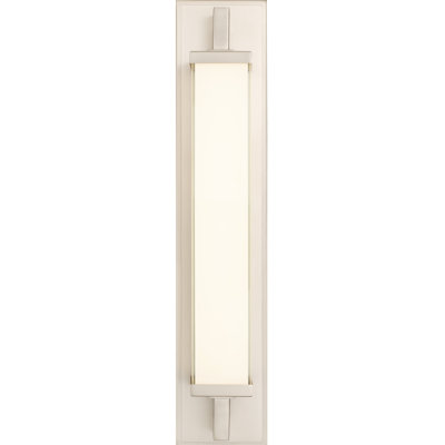 22 - Inches Brushed Nickel Integrated Led Bathroom Vanity , Energy Smart High Performance With 1250 Lumens And 15W, Dual Mount Vertical Horizontal, 3 Color Temperature 3000K/4000K/5000K, Dimmable