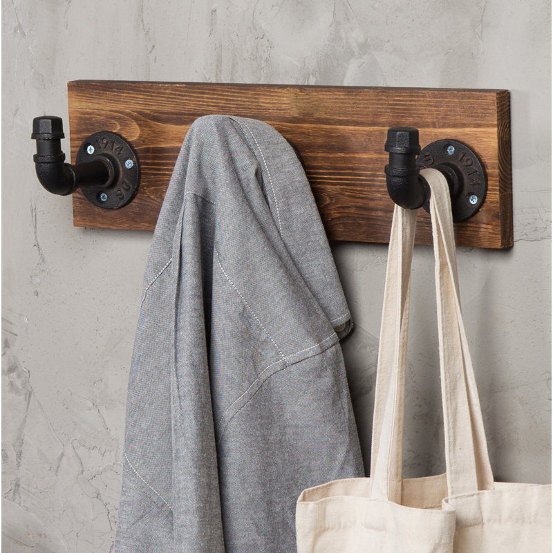 Turcios Solid Wood Wall 3 - Hook Wall Mounted Coat Rack