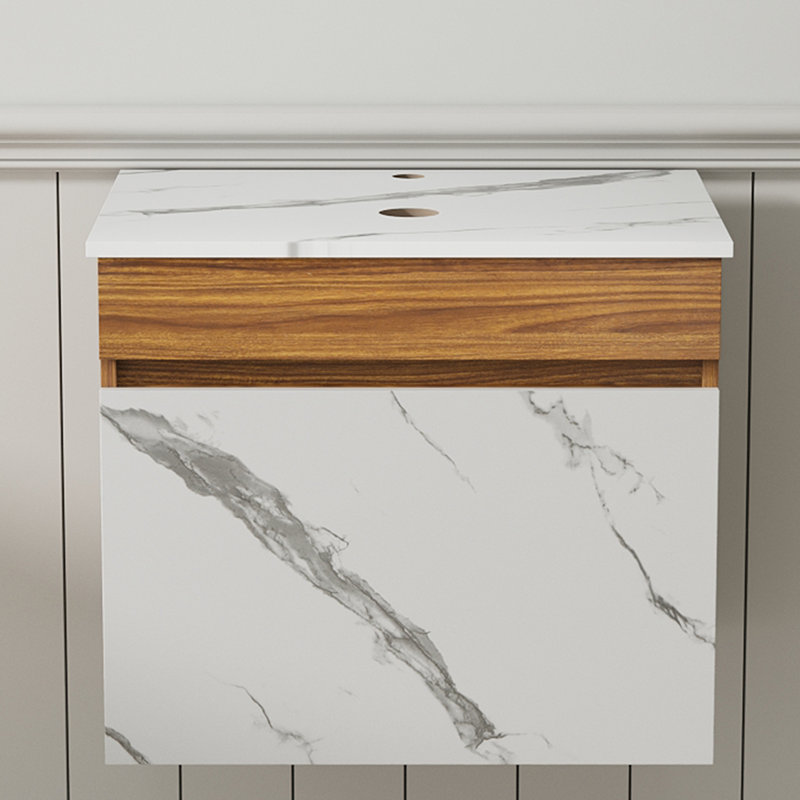 Meuble-lavabo simple mural 24 po 24 po