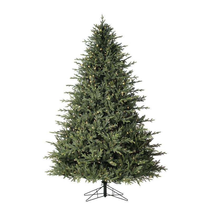 Green Realistic Artificial Fir Christmas Tree, 8.5' H