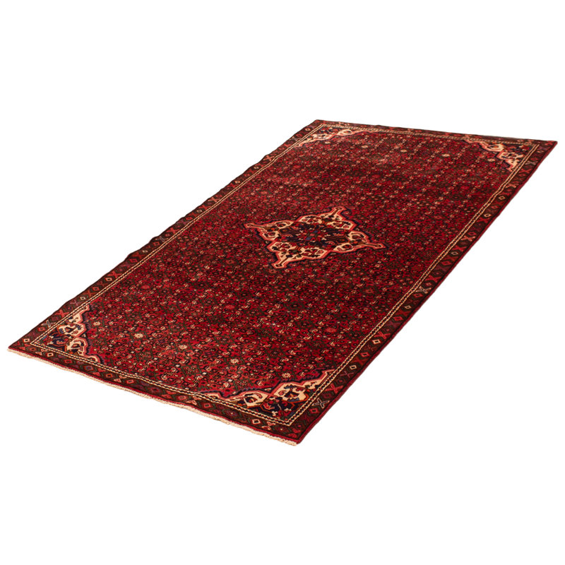 Tapis unique en laine rouge 5 pi 3 po x 8 pi 10 po Andelz