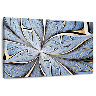 Avery, fleur bleue, abstrait numérique