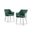 Calley Velvet Bucket Tub Chairs with Tapered Metal Legs and Vertical Stitching-63645337-63645335