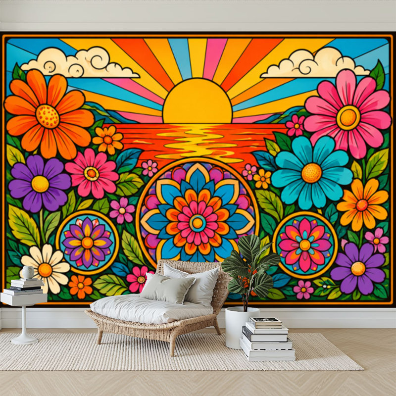 Papier peint adhésif auto-adhésif moderne pour la chambre à coucher L 100 po x l 144 po Peel and Stick