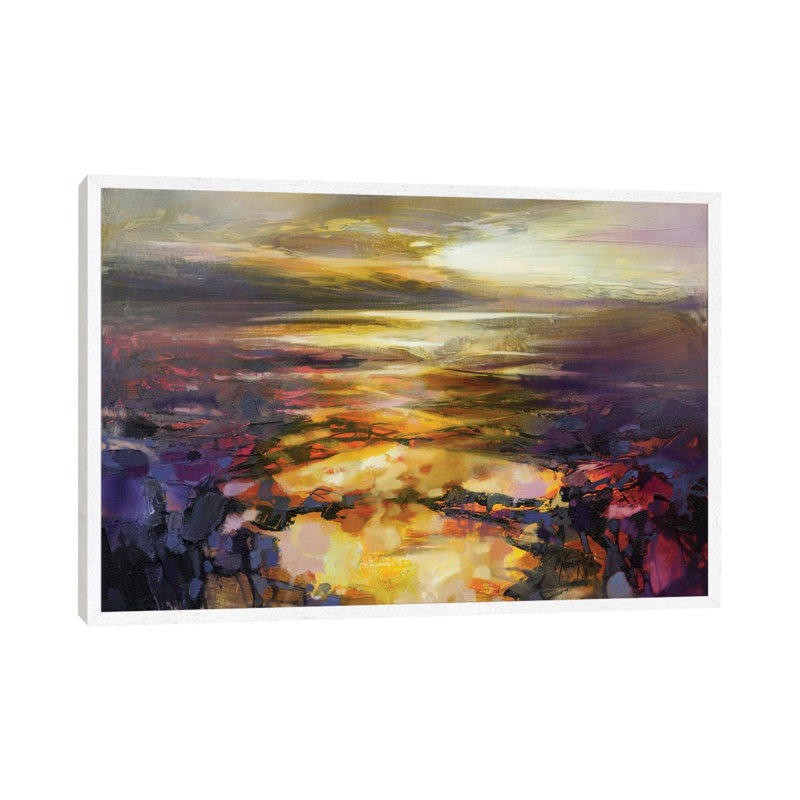 Path Of Reflections by Scott Naismith - Painting on Canvas, White Framed, 66.04 cm H x 45.72 cm W