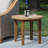 Akiva 24" W Round Solid Teak Outdoor Side Table