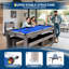 Table de billard convertible 7-en-1 7 pi avec table de salle à manger et tennis de table-126192282
