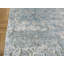 Tapis de zone de tapis de couloir 2 pi 6 po x 10 pi 3 po one-of-kind à la main noué la blue