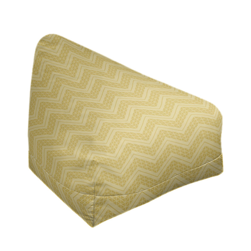 Sac de pois, H 38 po x L 42 po x P 29 po, Bourre en polyester, Jaune / blanc