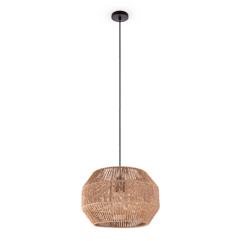 Lantern Pendant Light 1-light Prunedale, Natural, White