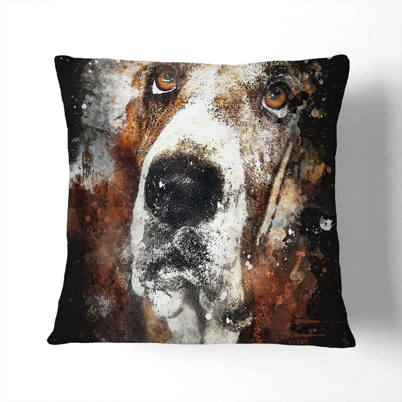 Square Throw Cushion, 40cm H x 40cm W x 15cm D, Stone