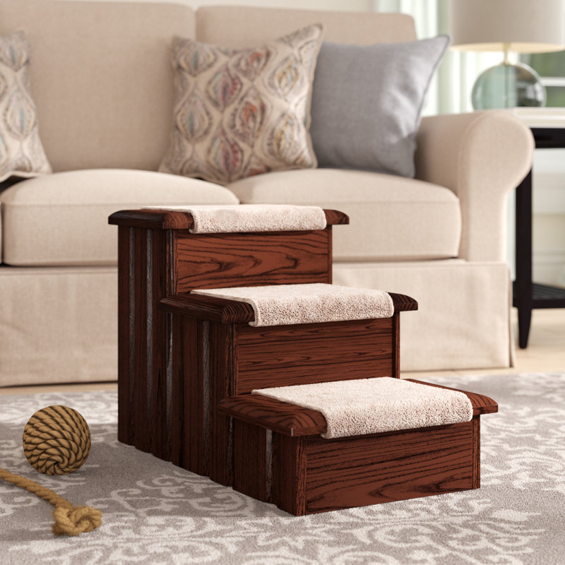 Daphne Stairs With 3 Steps, Deep Dark Walnut