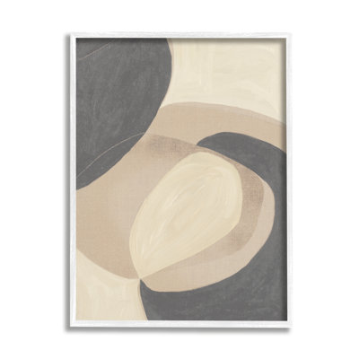 «Modern Rock Shapes Abstract Neutral Tones Super» par Kippi Leonard