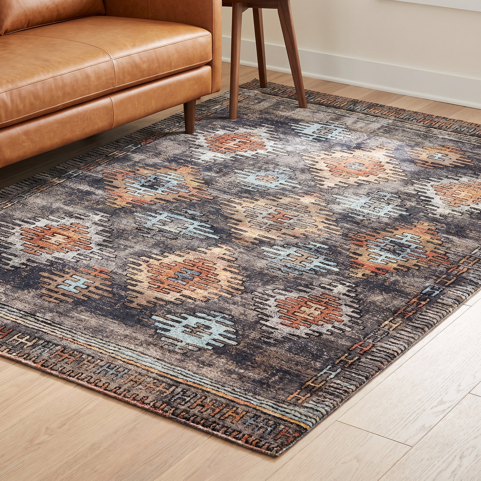 Halstead Multi Moroccan Outdoor Rug, Rectangle 8'10" x 12'