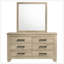 Commode 6 tiroirs avec miroir Sansome